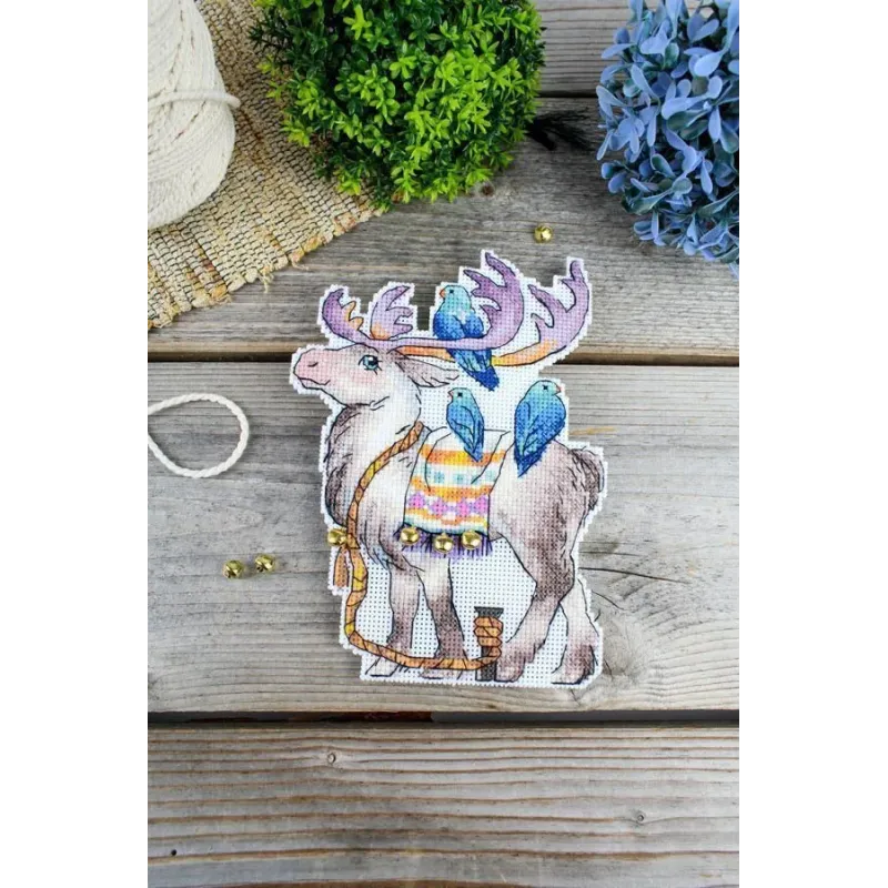 (S) Kit point de croix "Cerf de conte de fées" SR-928