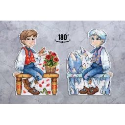 Kreuzstich-Set "Junge mit kaltem Herzen" SR-925