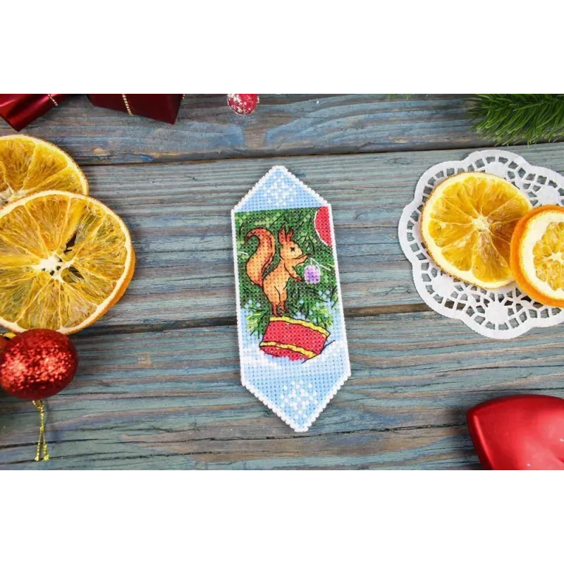 Набор для вышивания крестиком "Новогодняя конфетка № 5" SR-1122