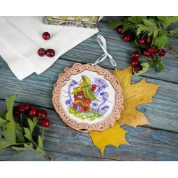 Kreuzstich auf Holzgrund "Miniatur. Sumpfwelt" SO-105