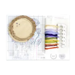 Kreuzstich auf Holzgrund "Miniatur. Sumpfwelt" SO-105