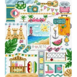 Kreuzstich-Set "Sampler. Am Strand" SNV-883
