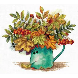 Kreuzstich-Set „Scharlachrote Ebereschenbüsche“ SNV-878