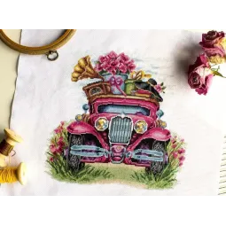 Набор для вышивания крестиком "Дамская поездка" SNV-872