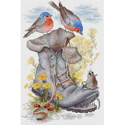 Kreuzstich-Set "Unerwartete Nachbarn" SM-773