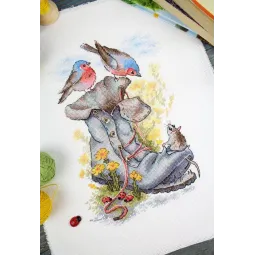 Kreuzstich-Set "Unerwartete Nachbarn" SM-773