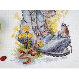 Cross stitch kit "Unexpected neighbors" SM-773