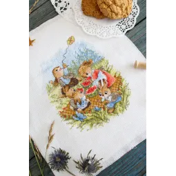 Набор для вышивания крестиком «Арбузный пикник» SM-764