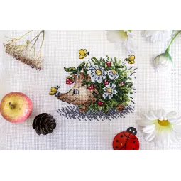 Cross stitch kit "Spring hedgehog" SM-660