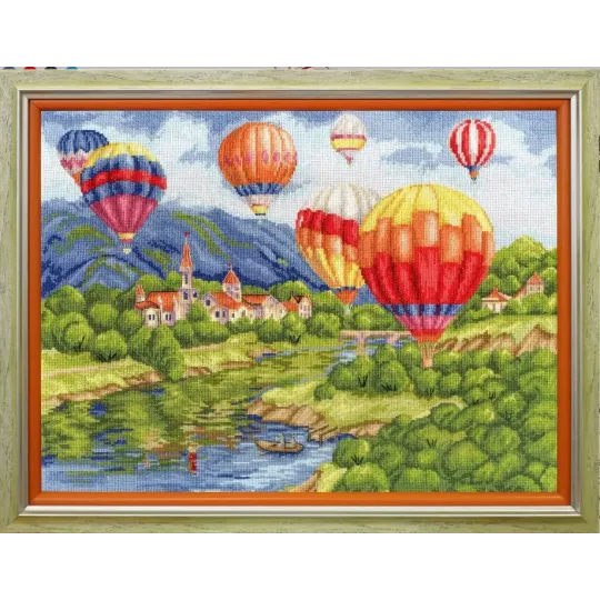 Needlecraft Set Balloons над замком 31.5x42,5 см S/DL040