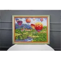 Needlecraft set Balloons over the castle 31.5x42.5 cm S/DL040