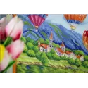 Needlecraft set Balloons over the castle 31.5x42.5 cm S/DL040