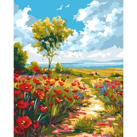 Malen nach Zahlen Set "Sommertag" 40x50 cm W049 0425