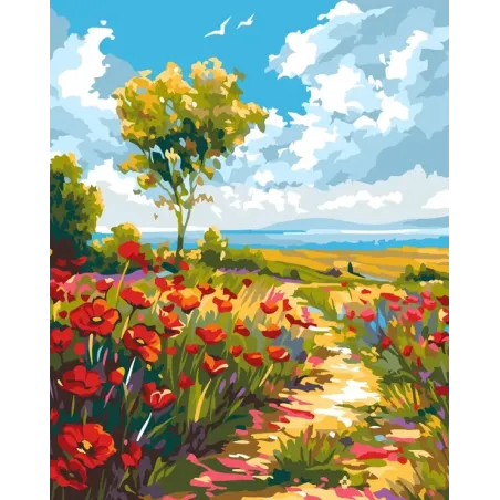 Malen nach Zahlen Set "Sommertag" 40x50 cm W049 0425