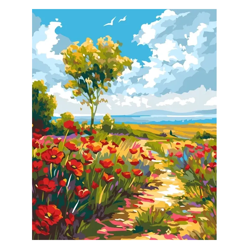 Malen nach Zahlen Set "Sommertag" 40x50 cm W049 0425