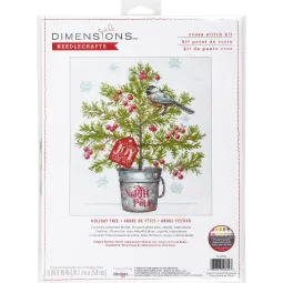 Kryželiu siuvinėjimo rinkinys Holiday Tree D70-09624