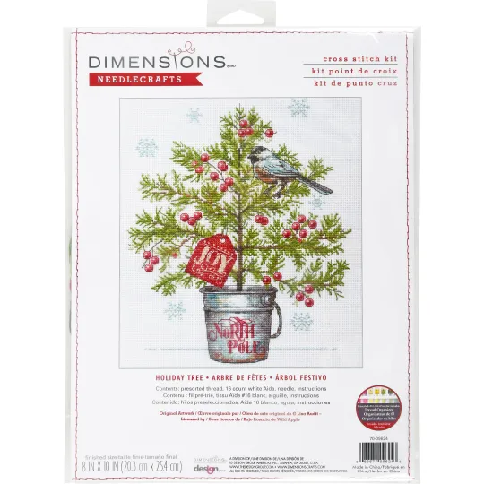 Cross Stitch Kit Holiday Tree D70-09624