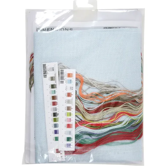 Kit de point de croix Bas de Noël Animaux de la forêt D70-09621