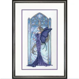 Cross stitch kit - The Gold collection Wintertime Fairy 25,4 x 43,18cm D70-09618