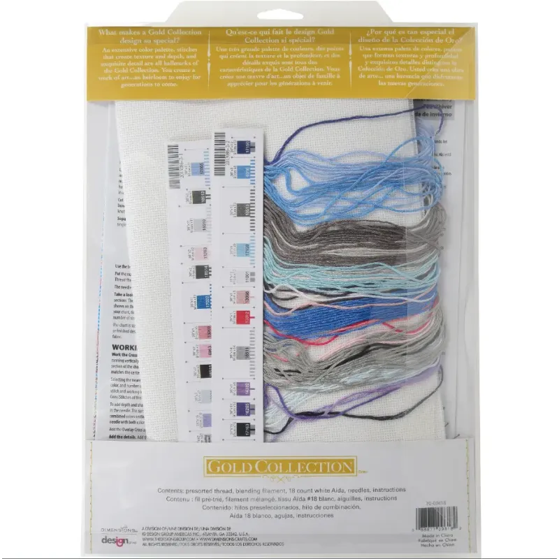 Kit point de croix - La collection Or Fée d'hiver 25,4 x 43,18cm D70-09618