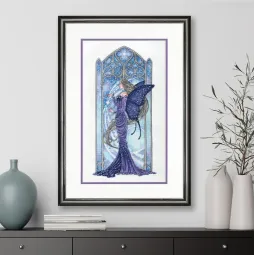 Cross stitch kit - The Gold collection Wintertime Fairy 25,4 x 43,18cm D70-09618