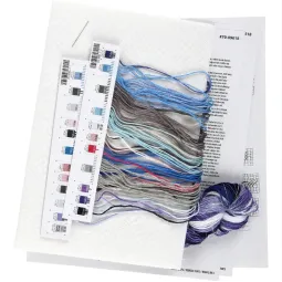 Cross stitch kit - The Gold collection Wintertime Fairy 25,4 x 43,18cm D70-09618