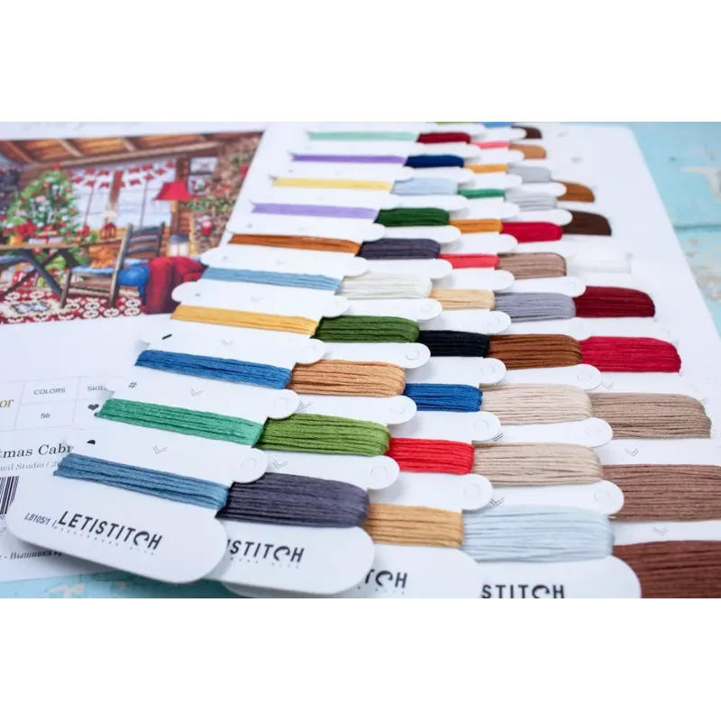 Набор для вышивания крестом «Рождественский домик» 43x29 см SLETIL8105