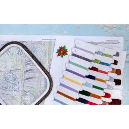 Kreuzstich-Set „Weihnachtshütte“ 43 x 29 cm SLETIL8105