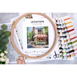 Cross stitch kit "Corner Shop" 24x24cm SLETIL8101