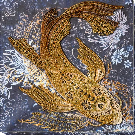 Haupt-Perlenstickerei-Set Geld-Fisch (Deco Szenen) Abris Art AAB-823