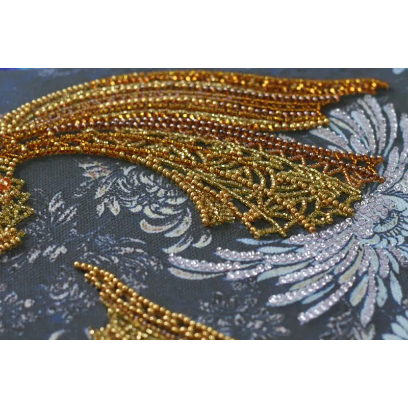 Kit de broderie de perles principal Poisson argenté (Scènes déco) AAB-823