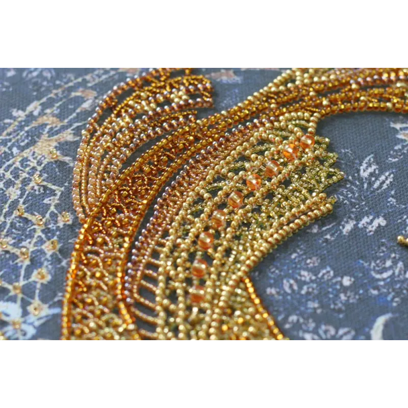 Kit de broderie de perles principal Poisson argenté (Scènes déco) AAB-823