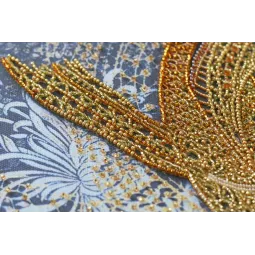 Kit de broderie de perles principal Poisson argenté (Scènes déco) AAB-823