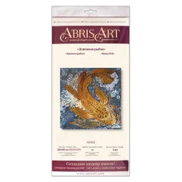 Kit de broderie de perles principal Poisson argenté (Scènes déco) AAB-823