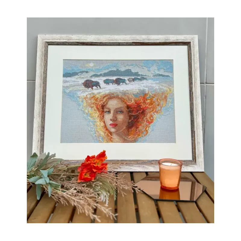 Kit de point de croix - Collection Aine "Mother Nature. Earth" 40x30 cm SRA1003