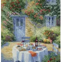 Kit de Point de Croix "Jardin Romantique" 31x32cm SBU5055