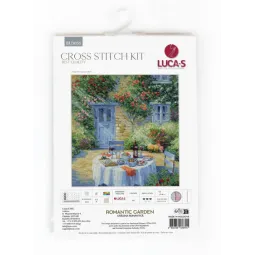 Kit de Point de Croix "Jardin Romantique" 31x32cm SBU5055