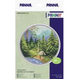 Siuvinėjimo kryželiu rinkinys PANNA "Rytas miške" PPS-7075