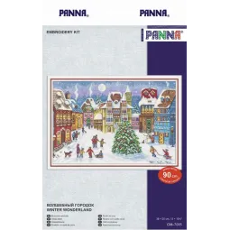 Kryželiu siuvinėjimo rinkinys PANNA "Magic town" PGM-7095