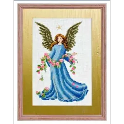 Cross stitch kit PANNA "Angel with roses" PF-0437