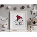 Kit de point de croix KLART "Phoque au chapeau" KL8-307