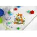 Wasserlöslicher Leinwand-Kreuzstichpackung "Süße Katze" SV-812