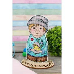 Cross stitch kit "Let's welcome spring. Boy" SR-936