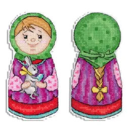 Набор для вышивания крестиком "Давайте встречать весну. Девочка" SR-935