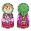 Kreuzstich-Set "Lasst uns den Frühling begrüßen. Mädchen" SR-935