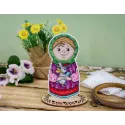 Kreuzstich-Set "Lasst uns den Frühling begrüßen. Mädchen" SR-935