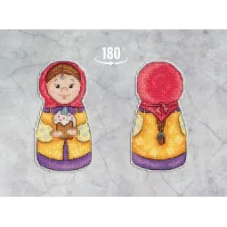 Kreuzstich-Set "Urlaubspaar. Mädchen" SR-933