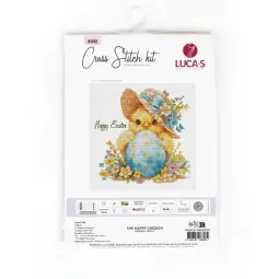 Kit de point de croix "Le Poulet Heureux" 17x16cm SB1412