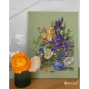 Kit de point de croix "Iris et fleurs sauvages" 25x35 SK249