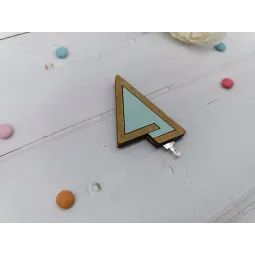 Nadel-Einfädler. Türkisfarbenes Dreieck KF070/3